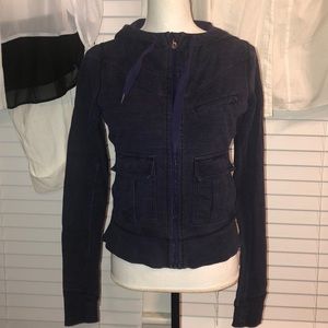 Lululemon hooded jacket, plum ,size 6